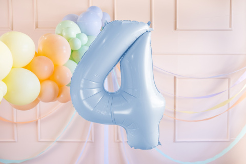 FOLIOWY BALON CYFRA 4 JASNY NIEBIESKI 72cm URODZINY HEL/POWIETRZE FOLIOWY BALON CYFRA 4 JASNY NIEBIESKI 72cm URODZINY HEL/POWIETRZE