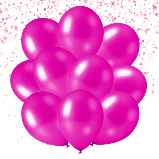 440 BALONY 13cm RÓŻ FUKSJA METALIZOWANE 100szt.