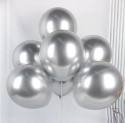 700 BALONY 13cm CHROMOWANE SREBRNE GLOSSY 100szt.