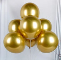 715 BALONY 13cm CHROMOWANE ZŁOTE GLOSSY 100szt.