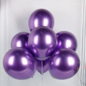 770 BALONY 13cm CHROMOWANE FIOLETOWE GLOSSY 10szt.