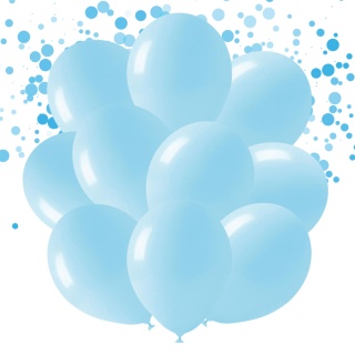 251 BALONY MACARON 13cm BŁĘKITNE MAKARONIKI 50szt.