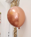 730 BALONY 13cm CHROMOWANE MIEDZIANE GLOSSY 100szt. RÓŻOWE ZŁOTO