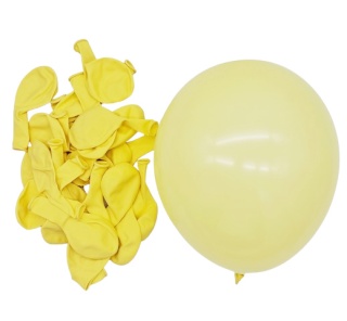 010 BALONY LATEKSOWE 27cm JASNY ŻÓŁTY 10szt.
