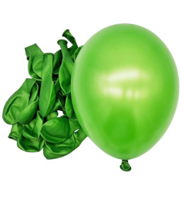 461 BALONY 13cm JASNE ZIELONE METALIK 100szt.