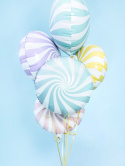 BALON FOLIOWY CUKIEREK NIEBIESKIE PASTELOWY 35cm OKRĄGŁY