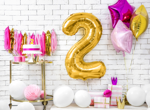 BALON FOLIOWY CYFRA 2 ZŁOTA DUŻA 86cm URODZINY ROCZNICA BALON FOLIOWY CYFRA 2 ZŁOTA DUŻA 86cm URODZINY ROCZNICA