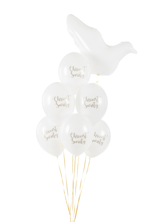 BALONY LATEKSOWE BIAŁE NA CHRZEST 30cm 6sztuk CHRZEST ŚWIĘTY BALONY LATEKSOWE BIAŁE NA CHRZEST 30cm 6sztuk CHRZEST ŚWIĘTY