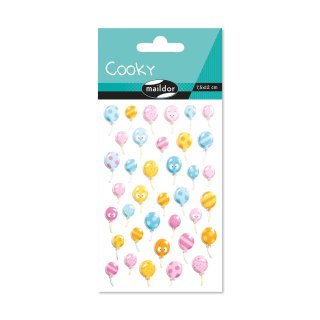 NAKLEJKI 3D WYPUKŁE BŁYSZCZĄCE - BALONIKI