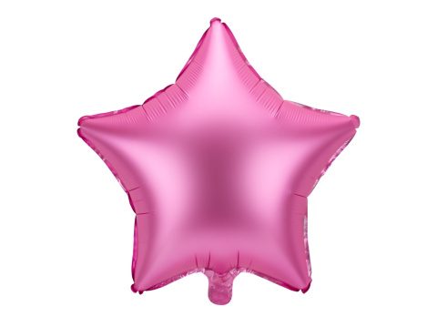 BALON FOLIOWY GWIAZDKA RÓŻOWA 48cm SATYNA BALON FOLIOWY GWIAZDKA RÓŻOWA 48cm SATYNA
