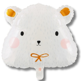 BALON FOLIOWY MIŚ POLARNY 51x45cm NIEDŹWIEDŹ ZIMOWE PARTY