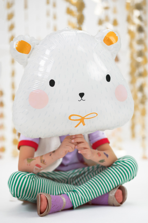 BALON FOLIOWY MIŚ POLARNY 51x45cm NIEDŹWIEDŹ ZIMOWE PARTY BALON FOLIOWY MIŚ POLARNY 51x45cm NIEDŹWIEDŹ ZIMOWE PARTY