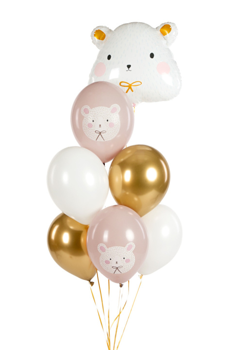 BUKIET BALONOWY MIŚ 6szt. 30cm PIERWSZE URODZINY MIŚ POLARNY BUKIET BALONOWY MIŚ 6szt. 30cm PIERWSZE URODZINY MIŚ POLARNY