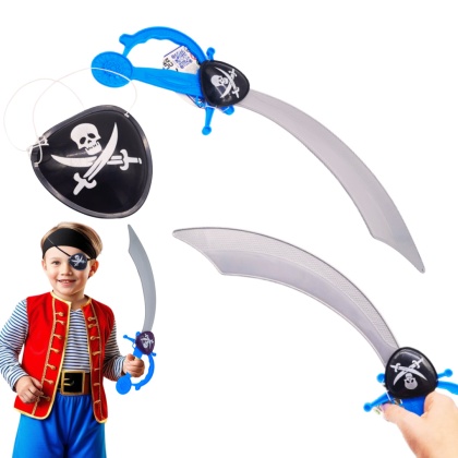 NIEBIESKI PIRACKI MIECZ GADŻET DLA DZIECI 45cm