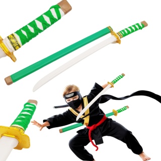ZIELONY MIECZ NINJA KATANA DLA DZIECI 58cm