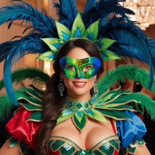 MASKA BŁYSZCZĄCA ZIELEŃ KARNAWAŁ EFEKT WĘŻOWEJ SKÓRY