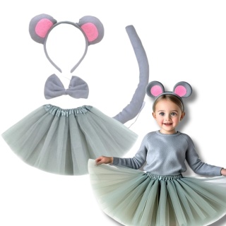 MYSZKA STRÓJ NA BAL KOSTIUM SPÓDNICZKA OPASKA 2-5lat