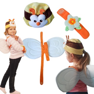 STRÓJ PSZCZÓŁKI NA BAL KOSTIUM 3-CZĘŚCIOWY 3-5LAT