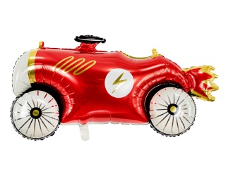 BALON FOLIOWY SAMOCHÓD AUTO 111x63cm CZERWONY SAMOCHÓD WYŚCIGI