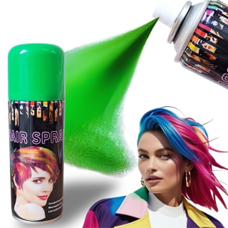 KOLOROWY SPRAY DO WŁOSÓW ZIELONY FARBA ZMYWALNA
