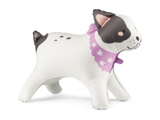 STOJĄCY BALON FOLIOWY BULDOG PIES 85x71cm NAPEŁNIANY POWIETRZEM