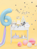 TOPPER HAPPY BIRTHDAY SREBRNY LUSTRZANY 22,5cm DEKORACJA TORTU TOPPER HAPPY BIRTHDAY SREBRNY LUSTRZANY 22,5cm DEKORACJA TORTU