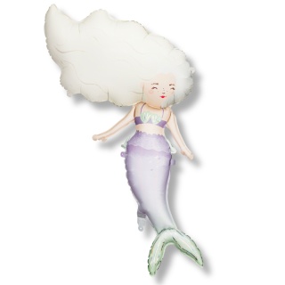 BALON FOLIOWY SYRENKA 127x72cm SYRENA MORSKIE PARTY OCEAN