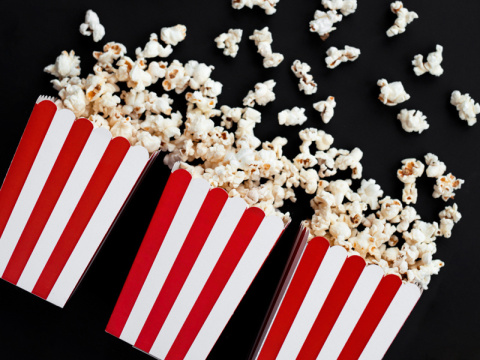POPCORN BOX PUDEŁKA NA POPCORN 6szt. BIAŁO-CZERWONE PASKI POPCORN BOX PUDEŁKA NA POPCORN 6szt. BIAŁO-CZERWONE PASKI