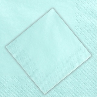 SERWETKI GŁADKIE TURKUSOWE 20szt. 33x33cm TRÓJWARSTWOWE