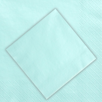 SERWETKI GŁADKIE TURKUSOWE 20szt. 33x33cm TRÓJWARSTWOWE