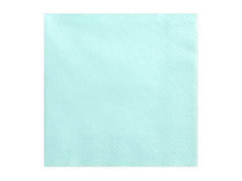 SERWETKI GŁADKIE TURKUSOWE 20szt. 33x33cm TRÓJWARSTWOWE SERWETKI GŁADKIE TURKUSOWE 20szt. 33x33cm TRÓJWARSTWOWE