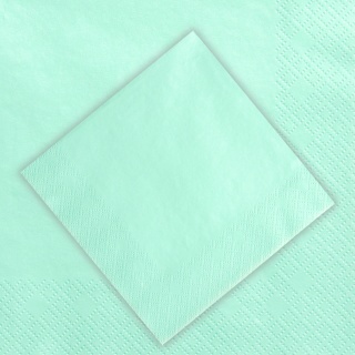 SERWETKI GŁADKIE MIĘTOWE 20szt. 33x33cm TRÓJWARSTWOWE