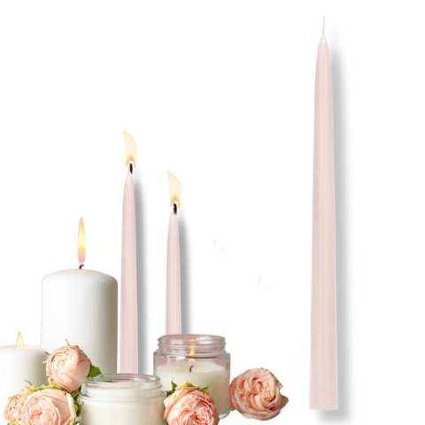 ŚWIECA STOŻKOWA NUDE BEŻ MATOWA 24cm 1szt. ŚWIECA STOŁOWA ŚWIECA STOŻKOWA NUDE BEŻ MATOWA 24cm 1szt. ŚWIECA STOŁOWA