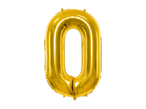 BALON FOLIOWY CYFRA 0 ZŁOTA DUŻA 86cm URODZINY ROCZNICA BALON FOLIOWY CYFRA 0 ZŁOTA DUŻA 86cm URODZINY ROCZNICA