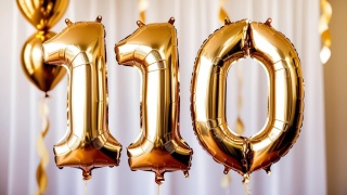 BALON FOLIOWY CYFRA 0 ZŁOTA DUŻA 86cm URODZINY ROCZNICA