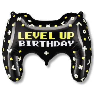 BALON FOLIOWY GAMEPAD KONTROLER 72cm URODZINY LEVEL UP
