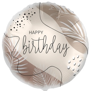 81030 BALON FOLIOWY HAPPY BIRTHDAY 43cm PREMIUM