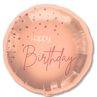3003 BALON FOLIOWY HAPPY BIRTHDAY 45cm RÓŻOWY