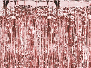 KURTYNA DEKORACYJNA RÓŻOWE ZŁOTO 200x100cm ROSE GOLD