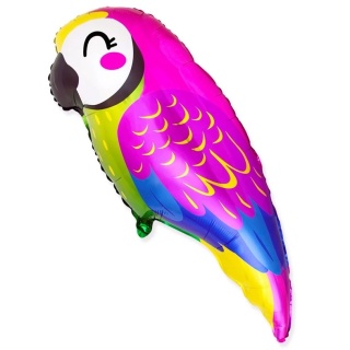 BALON FOLIOWY KOLOROWA PAPUGA 89cm ANIMAL PARTY