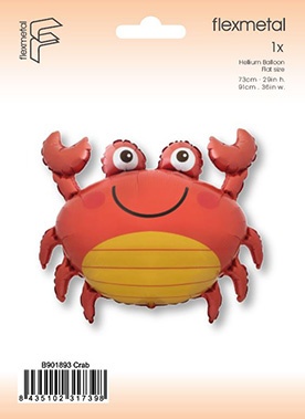 BALON FOLIOWY KRAB 91cm BALON KRAB MORSKIE PARTY
