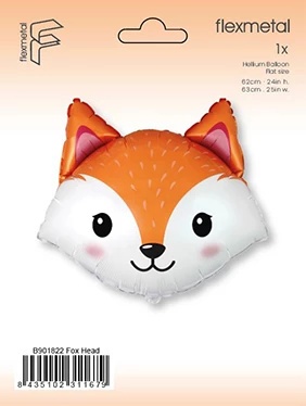 BALON FOLIOWY LISEK 63cm LIS ANIMAL PARTY