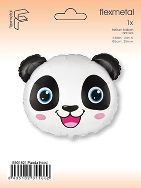 BALON FOLIOWY PANDA 65cm BALON PANDA JUNGLE PARTY