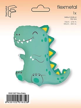 BALON FOLIOWY SYMPATYCZNY DINOZAUR 70cm DINO PARTY