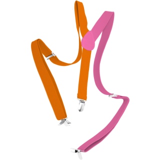 RÓŻOWO-POMARAŃCZOWE SZELKI DLA MĘŻCZYZN PRZEBRANIE