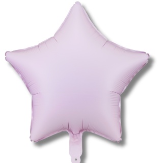 BALON FOLIOWY PASTELOWA FIOLETOWA GWIAZDKA 48cm MATOWA