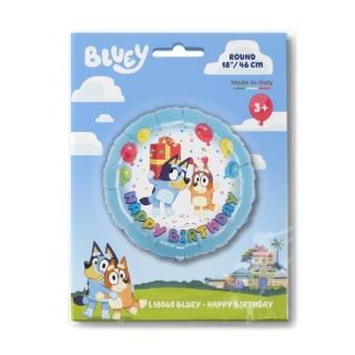 BALON FOLIOWY BLUEY HAPPY BIRTHDAY 46cm BLUEY BALON