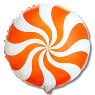 BALON FOLIOWY CUKIEREK POMARAŃCZOWY 48cm CANDY PARTY