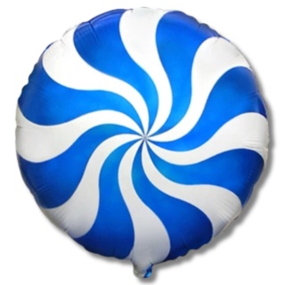 BALON FOLIOWY CUKIEREK NIEBIESKI 48cm CANDY PARTY