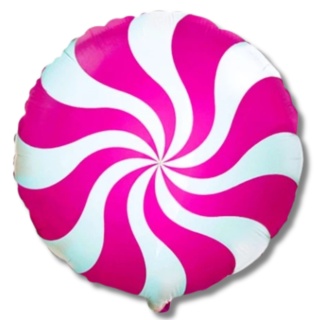 BALON FOLIOWY CUKIEREK FUKSJA 48cm CANDY PARTY